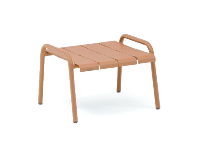 Misue Rectangular Metal Outdoor Side Table - 46 cm W 50 cm D