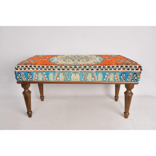 Cotton Upholstered Bench