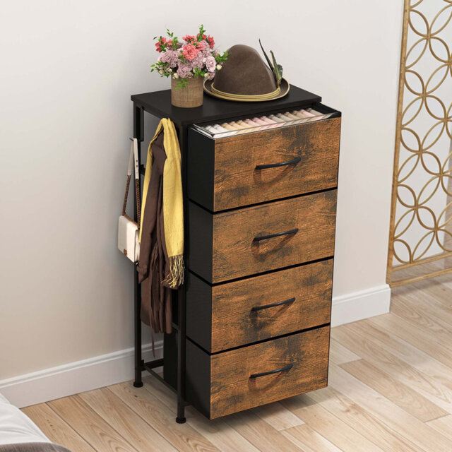 Narrow Chest Of Drawers With 4 Drawers
