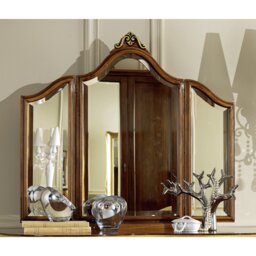 Bussiere Wood Flat Wall Mirror