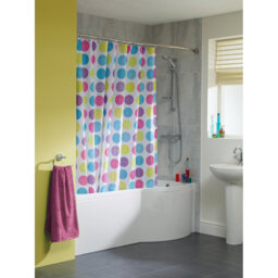 Textured Dots Shower Curtain