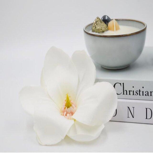 Unscented Scented Designer Candle with Ceramic Holder