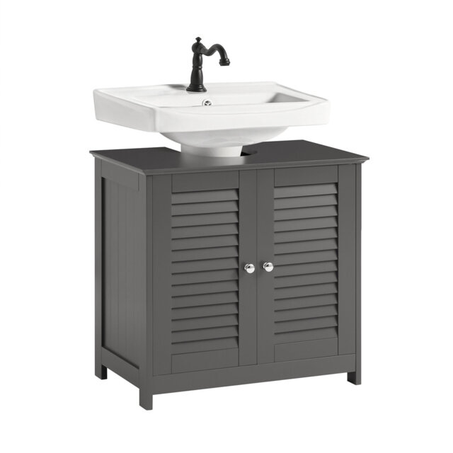 Lyonsdale 57cm Free-standing Single Bathroom Vanity Base Only in White