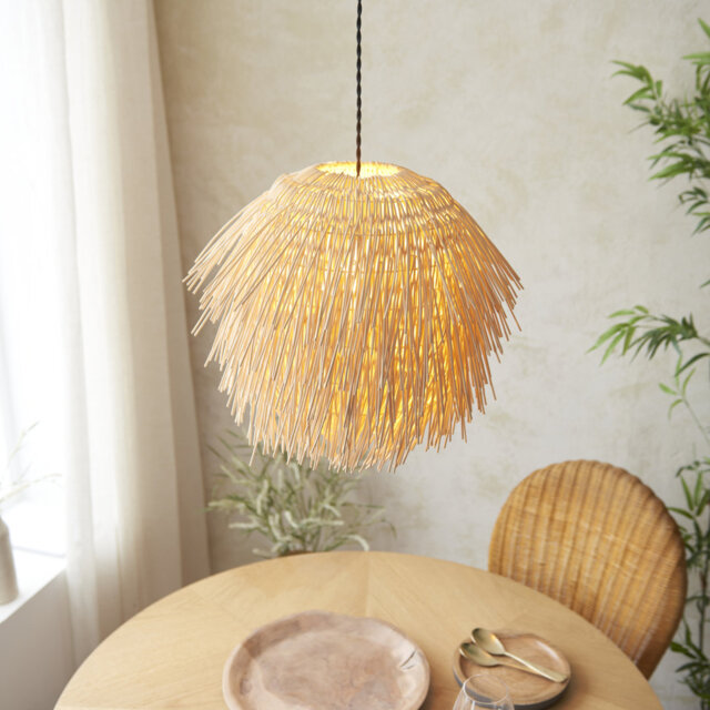 Pundara Pendant Light Lamp Shade (unwired) finished in Natural