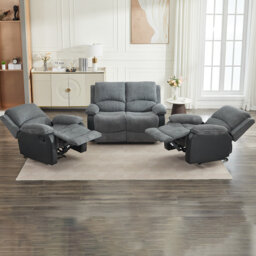 Reclining Sofa Sectional Recliner Plush Corduroy Couches Set Sofa