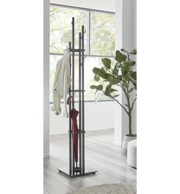 Steel Freestanding 8 - Hook Coat Rack