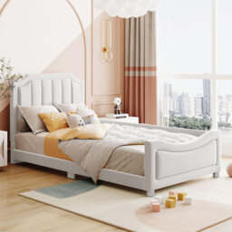 Upholstered Bed Daybed 90X200Cm With Hearboard