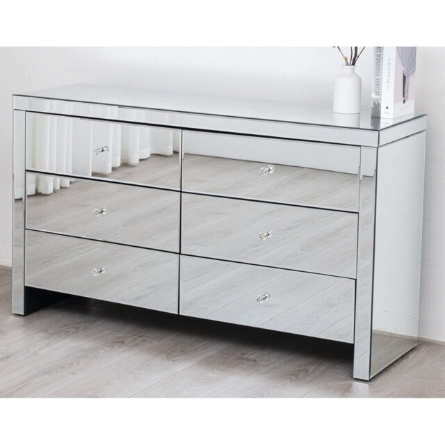Ailana 125cm W 6 - Drawer Chest of Drawers