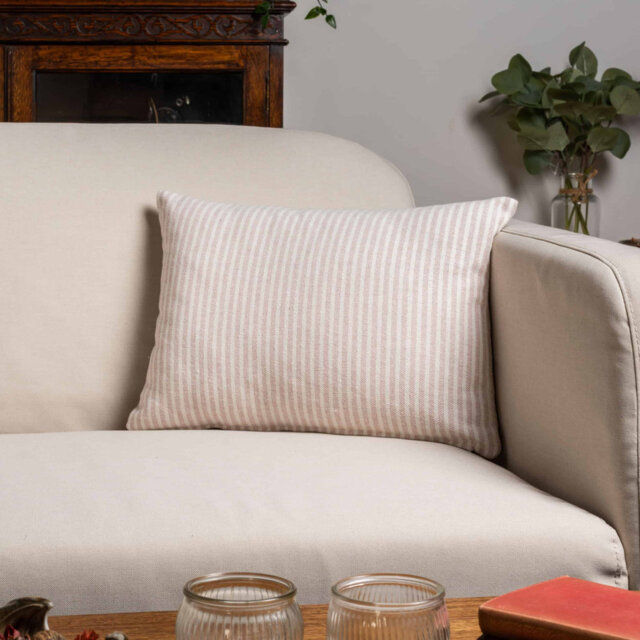 Striped Pink Cushion