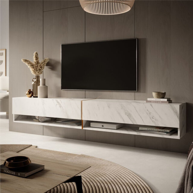 "Ameetha Unfinished TV Stand for TVs up to 75"""