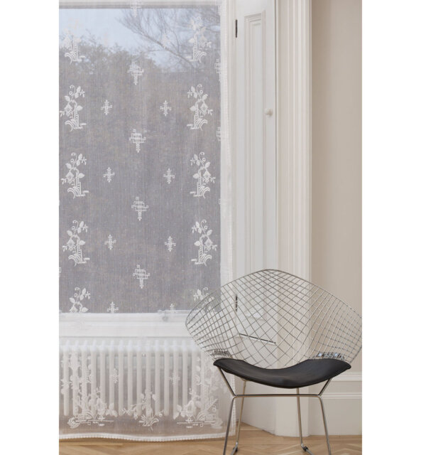Peard Cotton Blend Sheer Curtain Single Panel