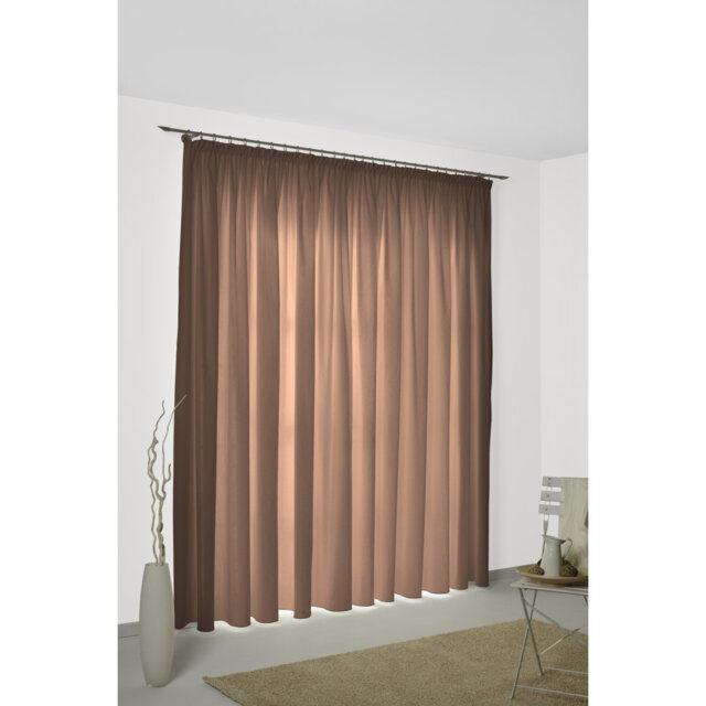 Kyrstan Pencil Pleat Room Darkening Thermal Single Curtain