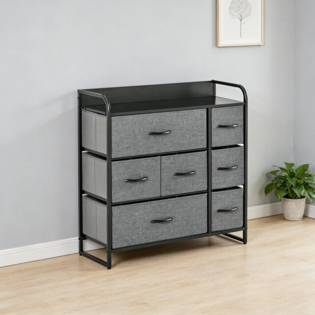 Chest of Drawers with 7 Fabric Foldable Drawers