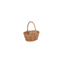 Double Steamed Vertical Weave Wicker Shopper Basket Small sized