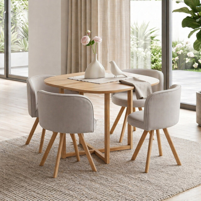 Afjal 4 - Person Dining Set