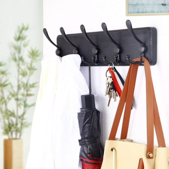 Alyviah Metal Wall 5 - Hook Wall Mounted Coat Rack