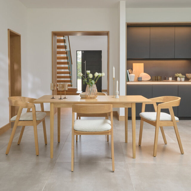 Extending Dining Table Set - 4 Seater - Chairs