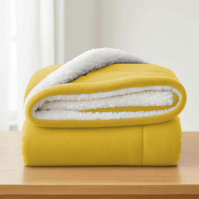 Aspire Homeware Deluxe Hotel Collection Ultra-Soft Sherpa Fleece Throw Blanket for Plush & Cozy Comfort