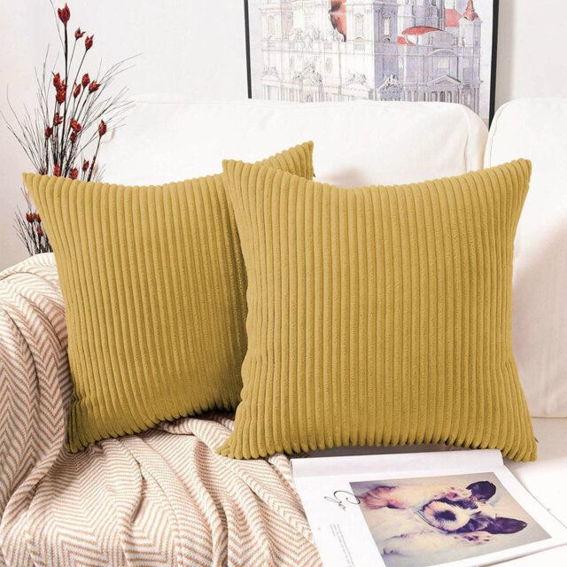 Swipe Stripe Velvet Cushion Covers - Set of 2