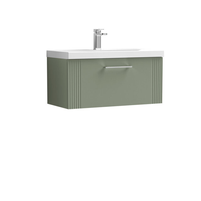 Deco 810mm Single Bathroom Vanity with Integrated Vitreous China Basin