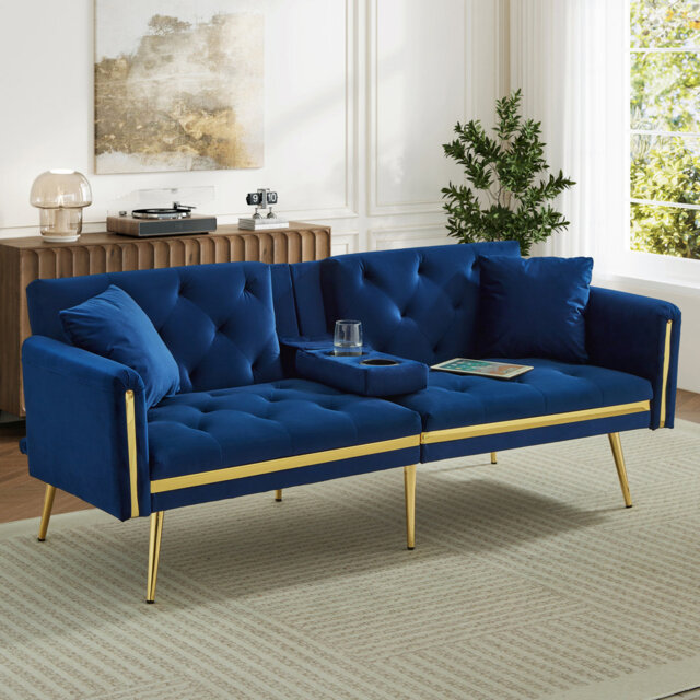 2 Seater Velvet Loveseat