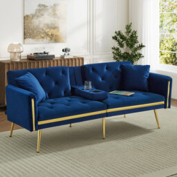2 Seater Velvet Loveseat