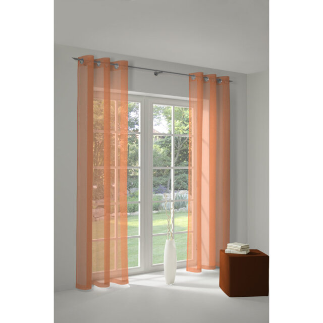 Peck Eyelet Room Darkening Single Curtain
