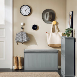 Hallway Shoe Bench Shoe Rack Shoe Cabinet With Seat Cushion And Flip-Drawer