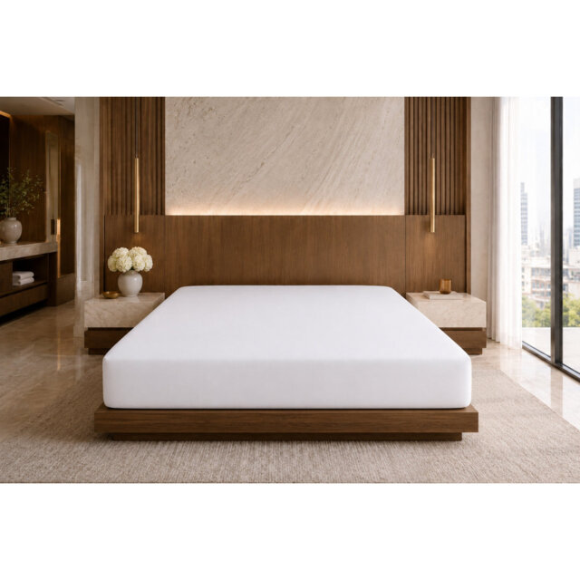Plain Dye 200 TC Egyptian-Quality Cotton Egyptian Cotton Plain Weave / Muslin Fitted Sheet