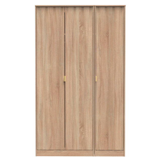 Baturhan 3 Door Wardrobe in Bardolino Oak