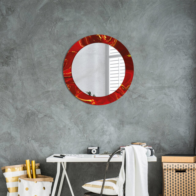 Huldar Glass Flat Wall Mirror