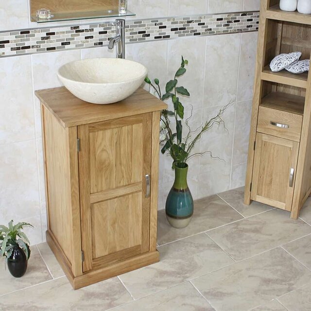 Cottrill 500mm Single Bathroom Vanity with Vessel Ceramic Basin