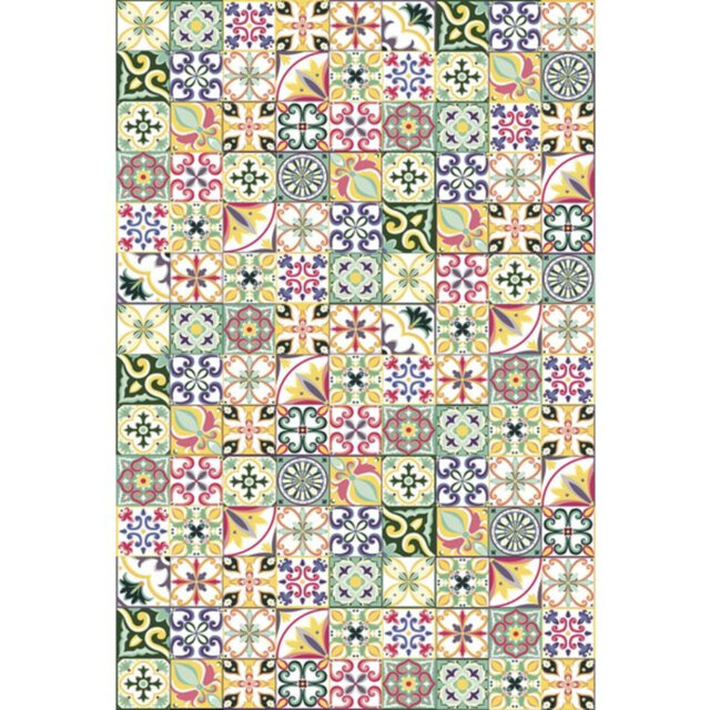 Littell Pink/Green/Yellow Indoor/Outdoor Rug