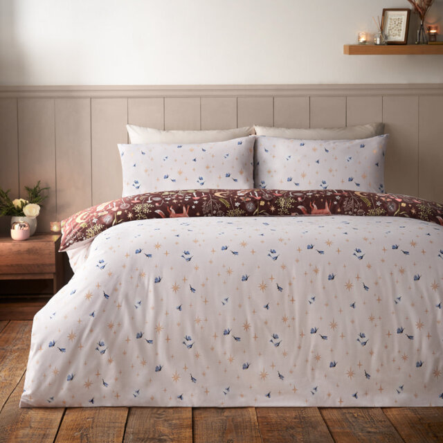 Enchanted Twilight Animals Reversible Duvet Cover Set