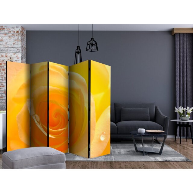 Ghugas 225cm W x 172cm H 5 - Panel Solid Wood Folding Room Divider