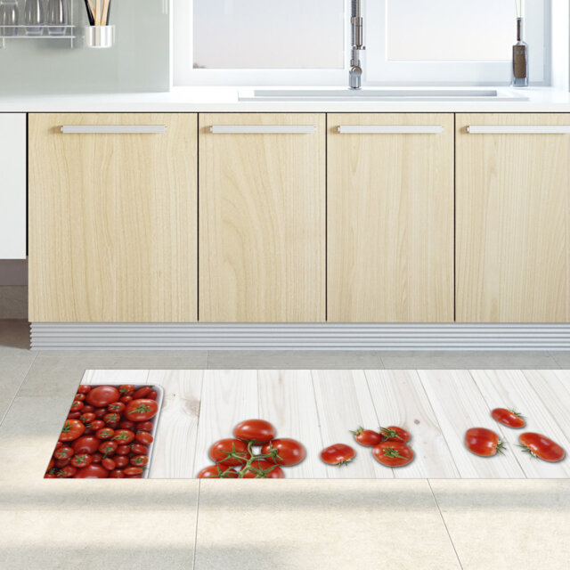 Geraro Geometric Machine Woven Red Area Rug