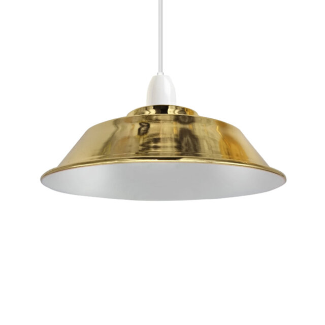 Adree 10cm H x 22cm W Metal Bowl Lamp Shade ( Screw On )