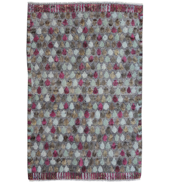 Geometric Hand Knotted 145cm X 189cm Area Rug