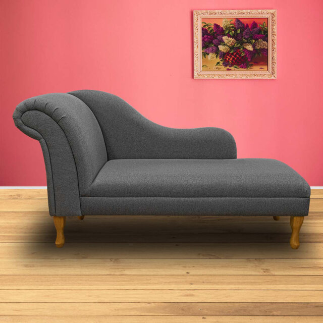 Emerald Green Velvet Large Chaise Longue