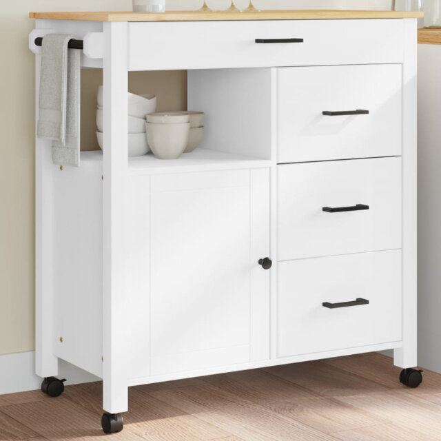Solid Wood Bar Cart