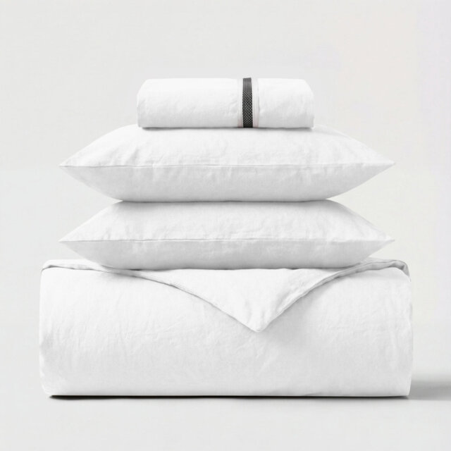 100% Cotton Percale 300 Thread Count 4-Piece Bedding Set