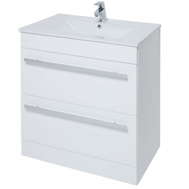 Clifton 800mm Free Standing Single Bathroom Vanity with Vitreous China Basin