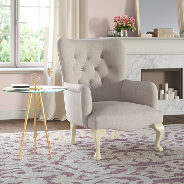 Loretta Upholstered Wingback Chair