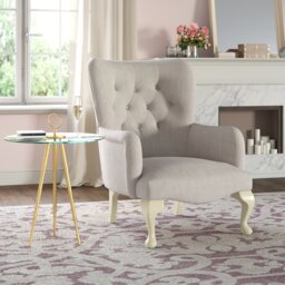 Loretta Upholstered Wingback Chair