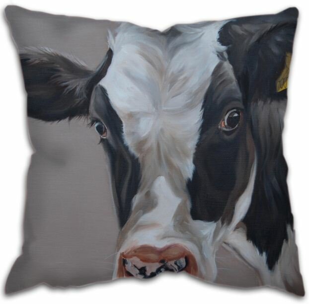 Denholme Faux Leather Cushion with Filling