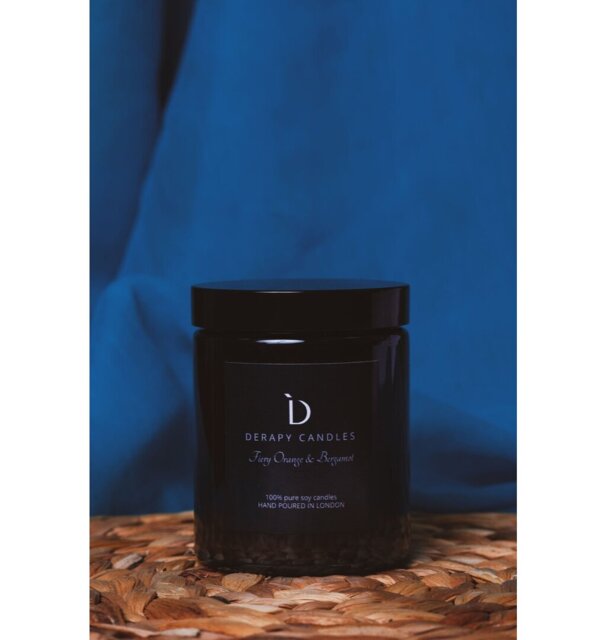 Fiery Orange And Bergamot Scented Designer Candle