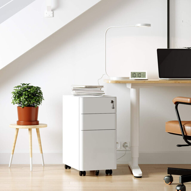 30cm Wide 3 -Drawer File Cabinet