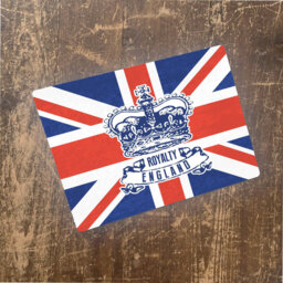 Grunge British With Crown Metal Wall DÃ©cor