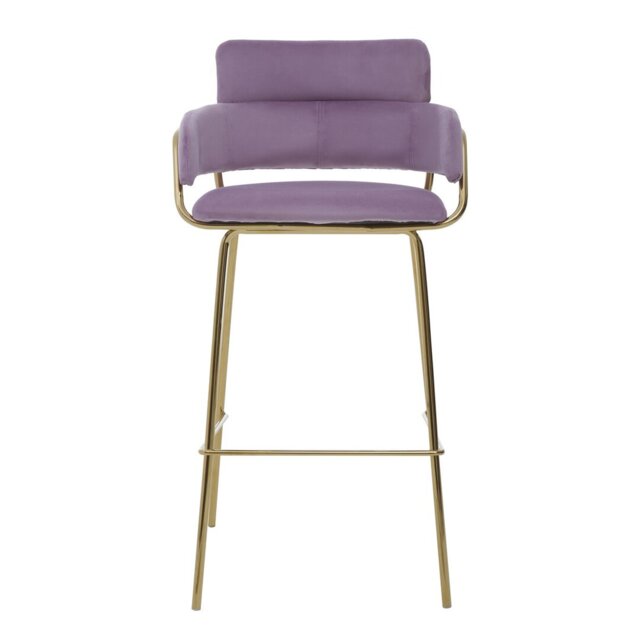 Elsberry Upholstered Counter Stool with Metal Frame