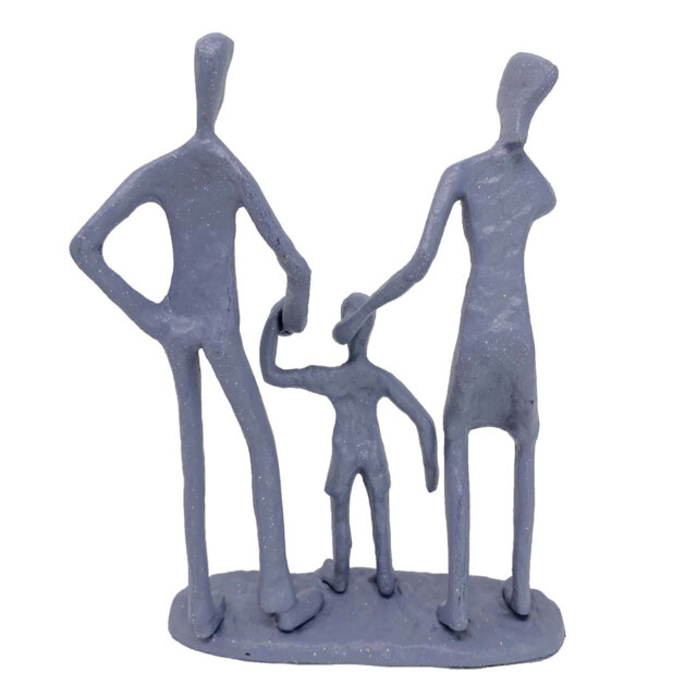 FAMILY 3 OUTING Iron Figurine 19cm